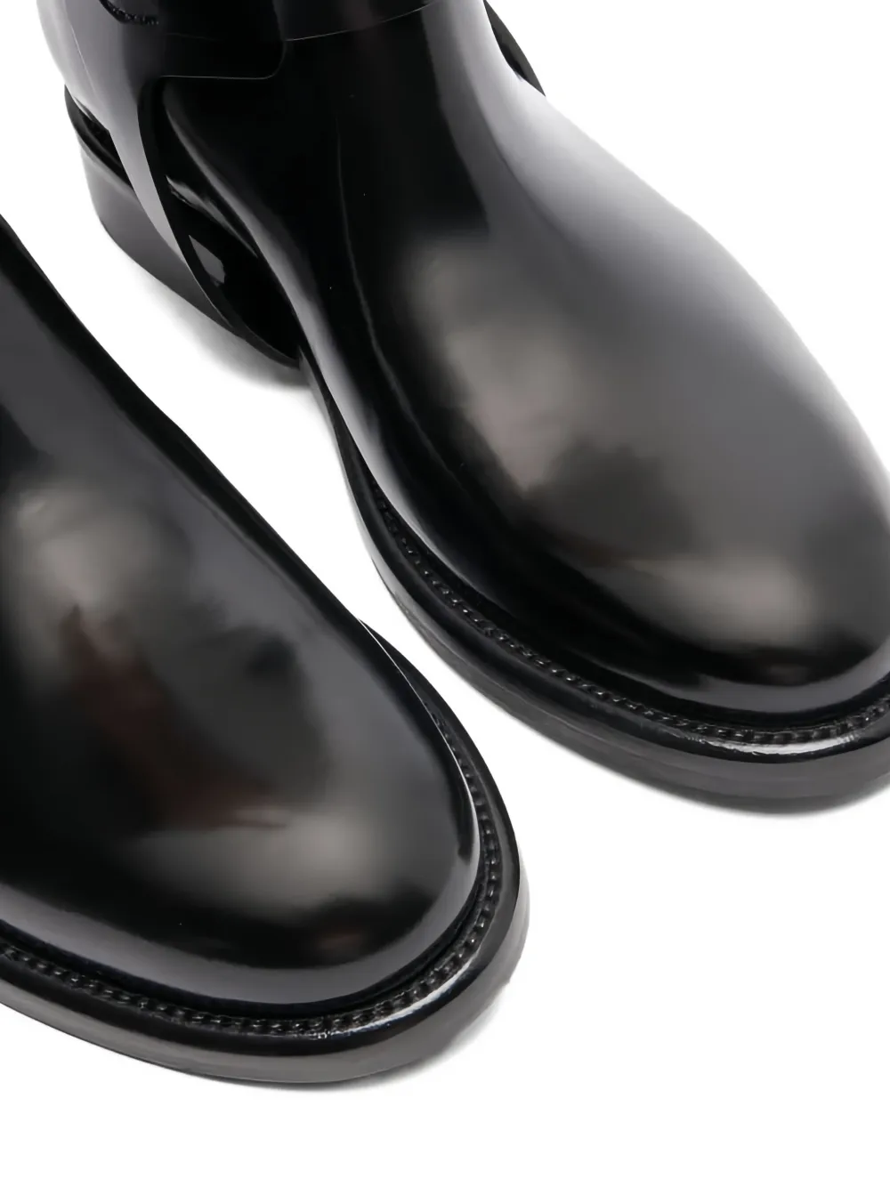 Casadei Leather Knee-high Boots In Black