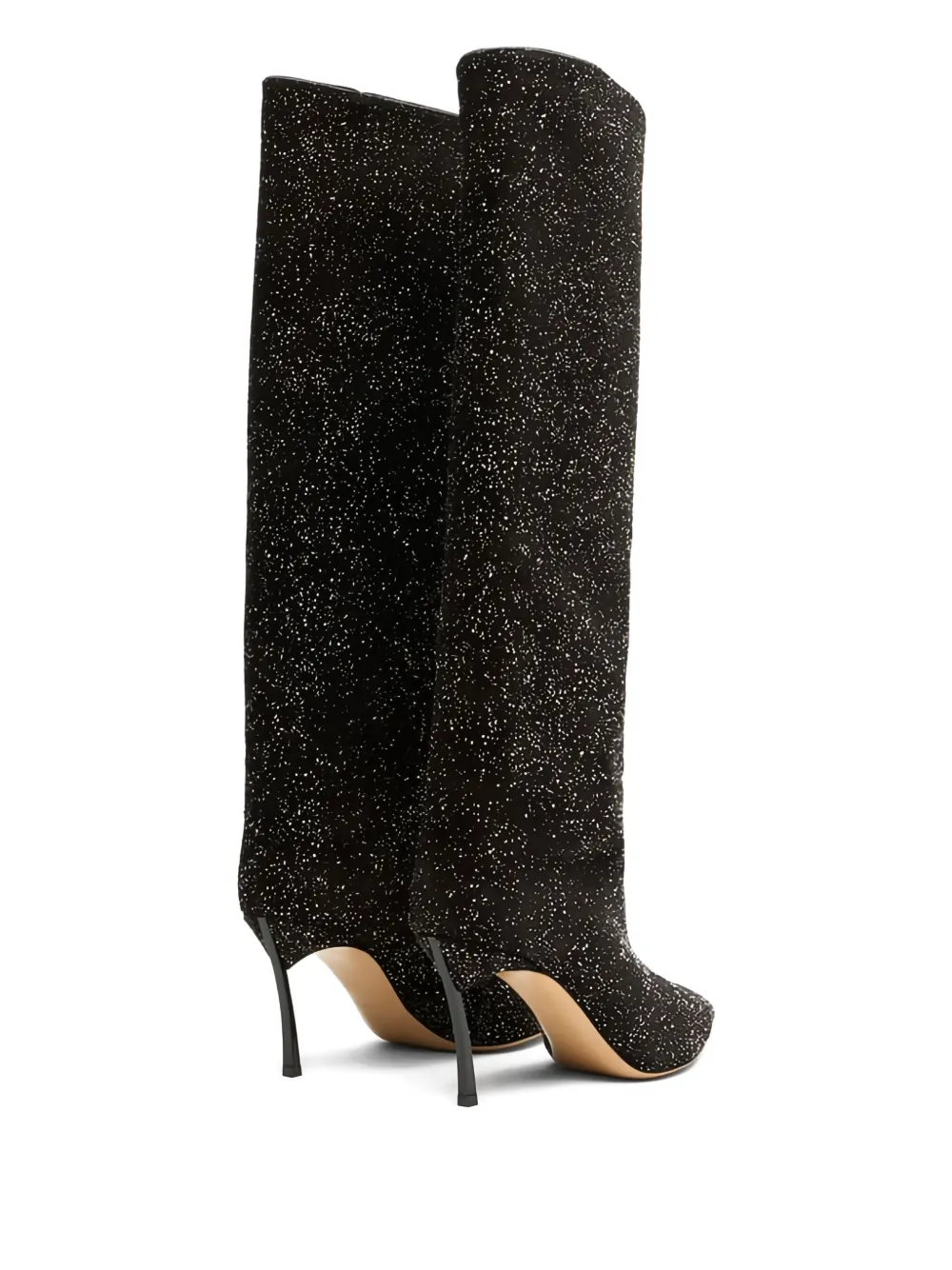 Casadei Stiletto-heel Pointed-toe Boots In Black