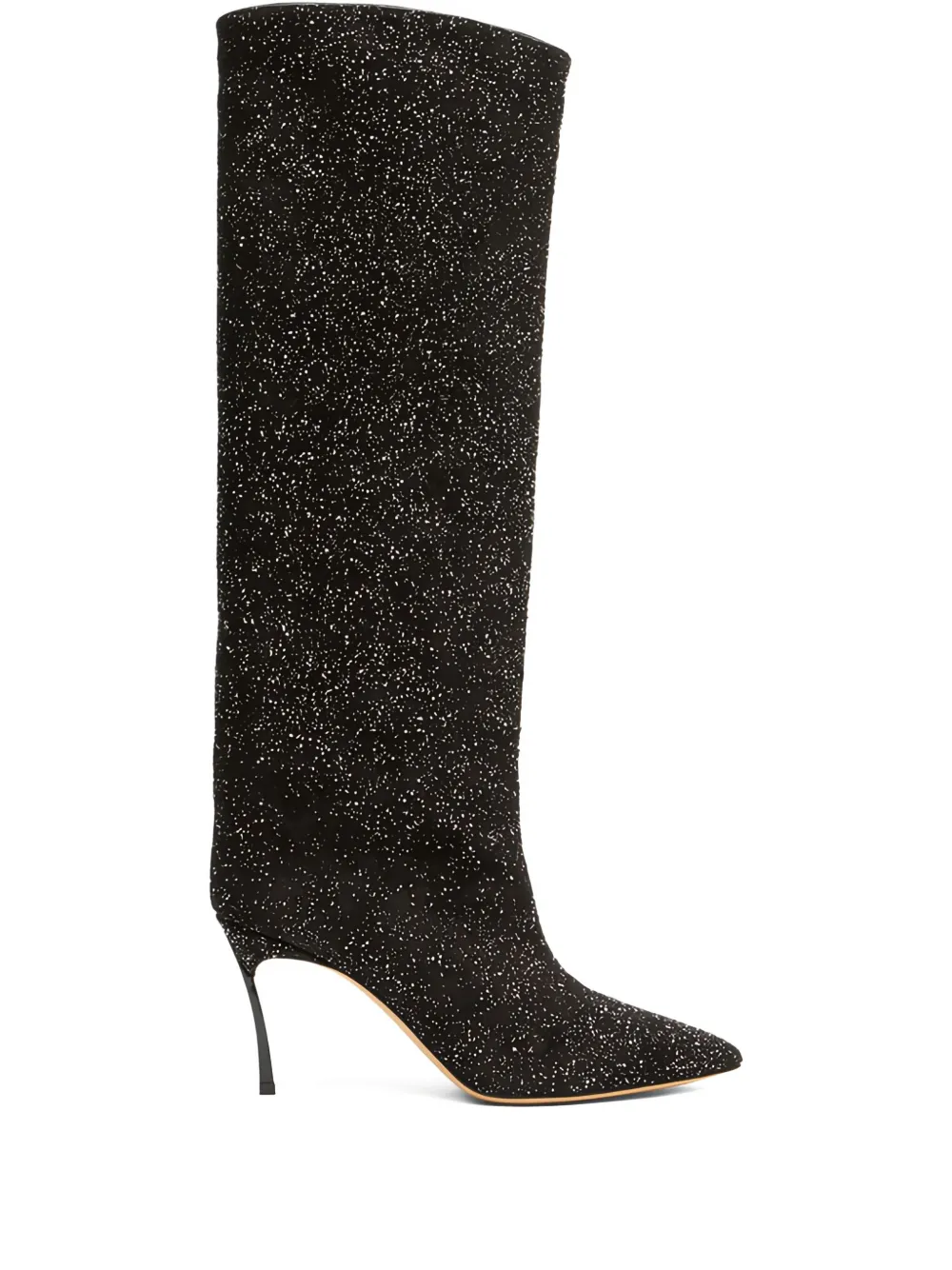 Casadei Stiletto-heel Pointed-toe Boots In Black