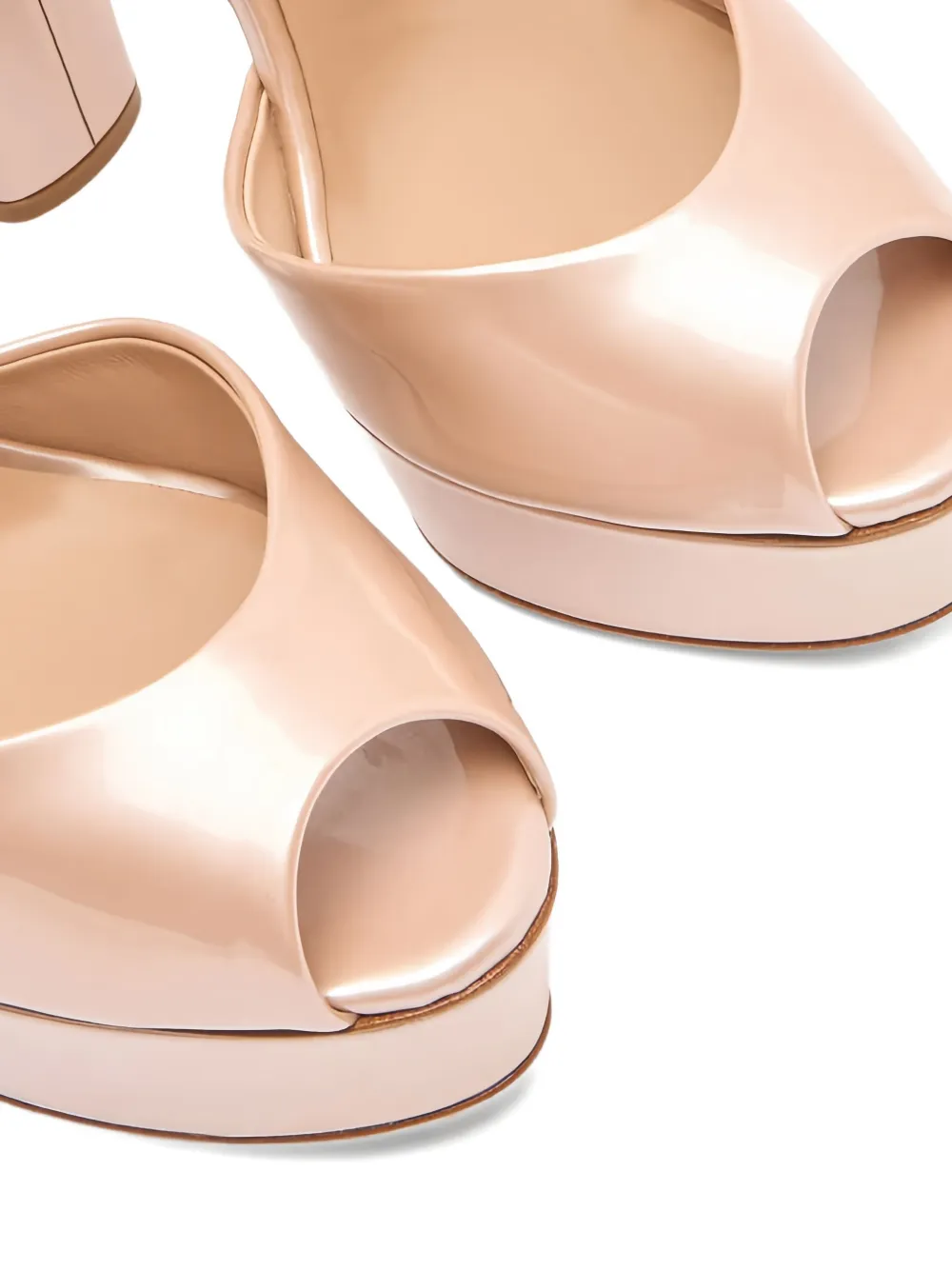 Casadei 140mm Flora platform sandals Neutrals