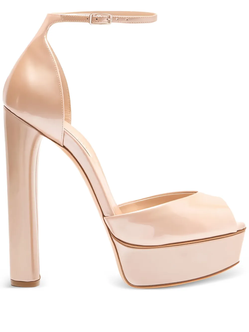 Casadei 140mm Flora platform sandals Neutrals