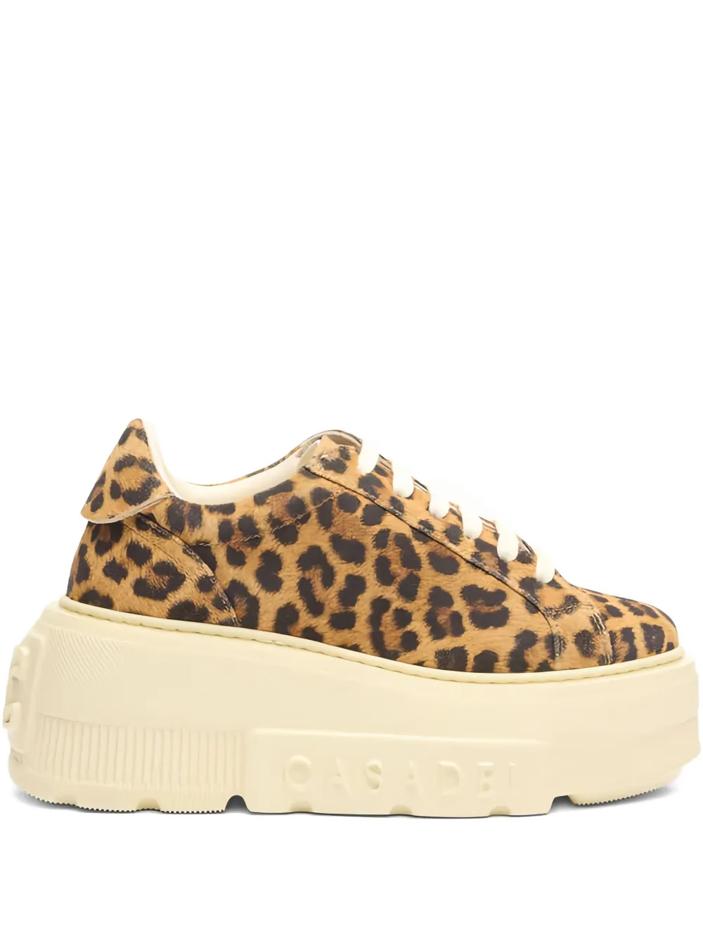 Casadei Malesia Nexus leopard-print platform sneakers Brown