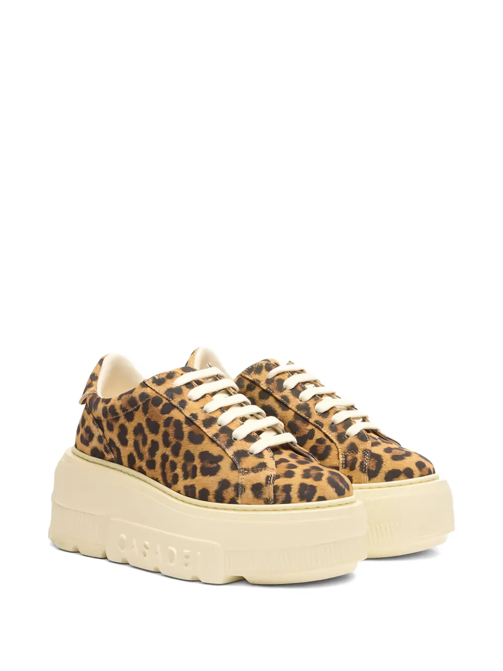 Casadei Malesia Nexus leopard-print platform sneakers Brown