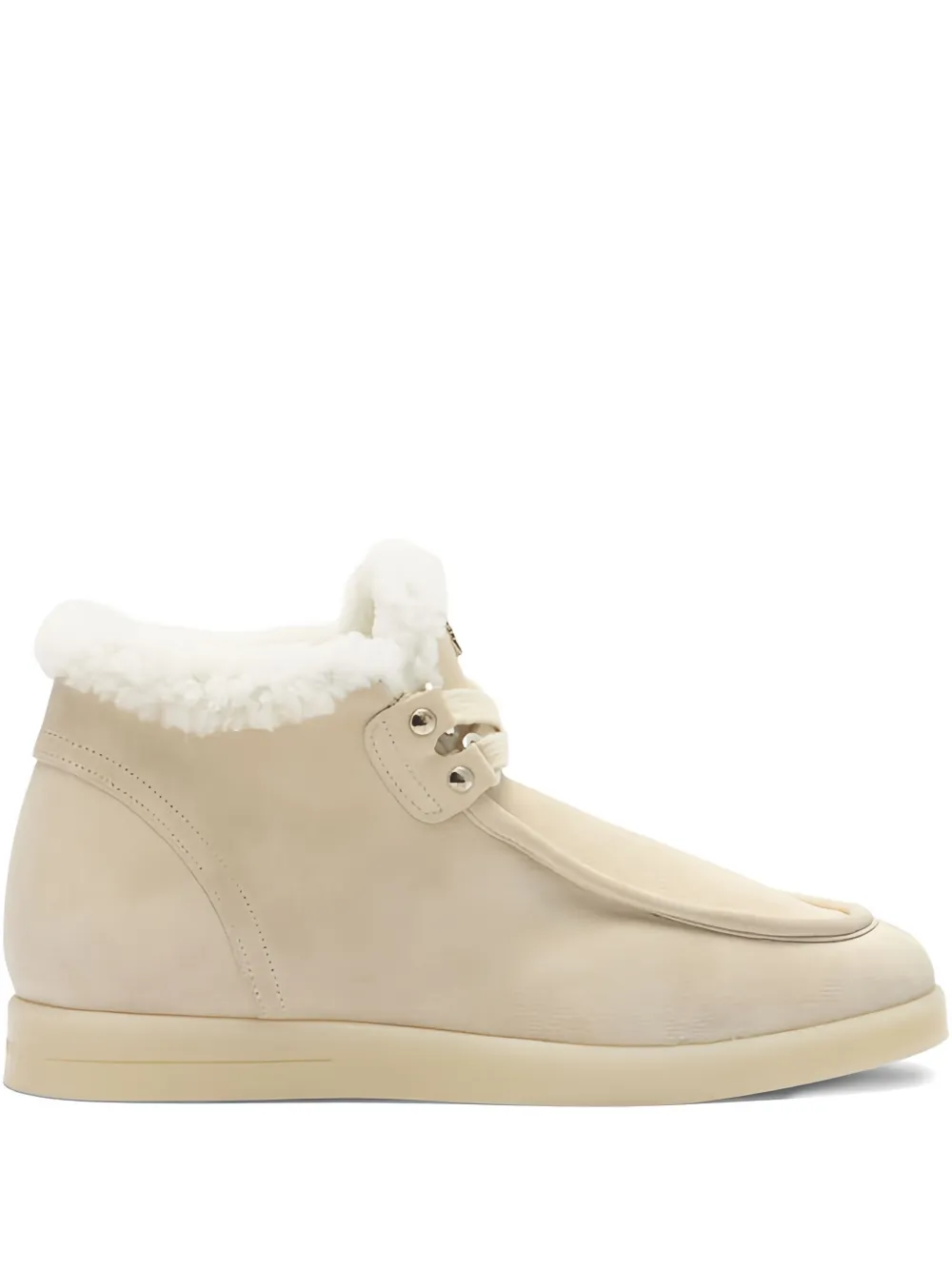 Casadei Dami Passage Lace-up Boots In Neutral