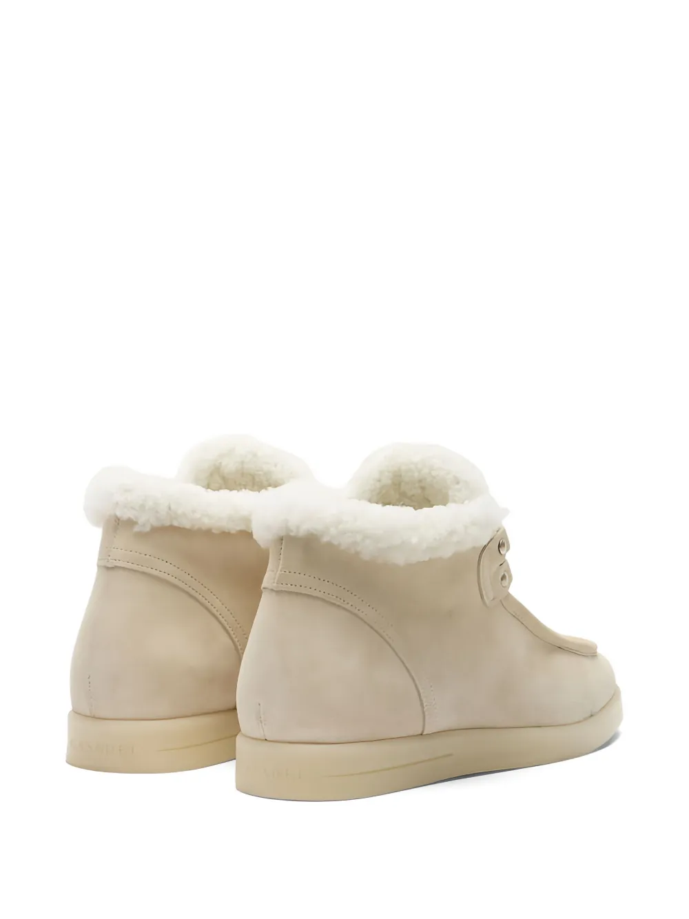 Casadei Dami Passage Lace-up Boots In Neutral