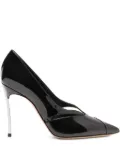 Casadei 100mm Blade Pantera cut-out pumps - Black