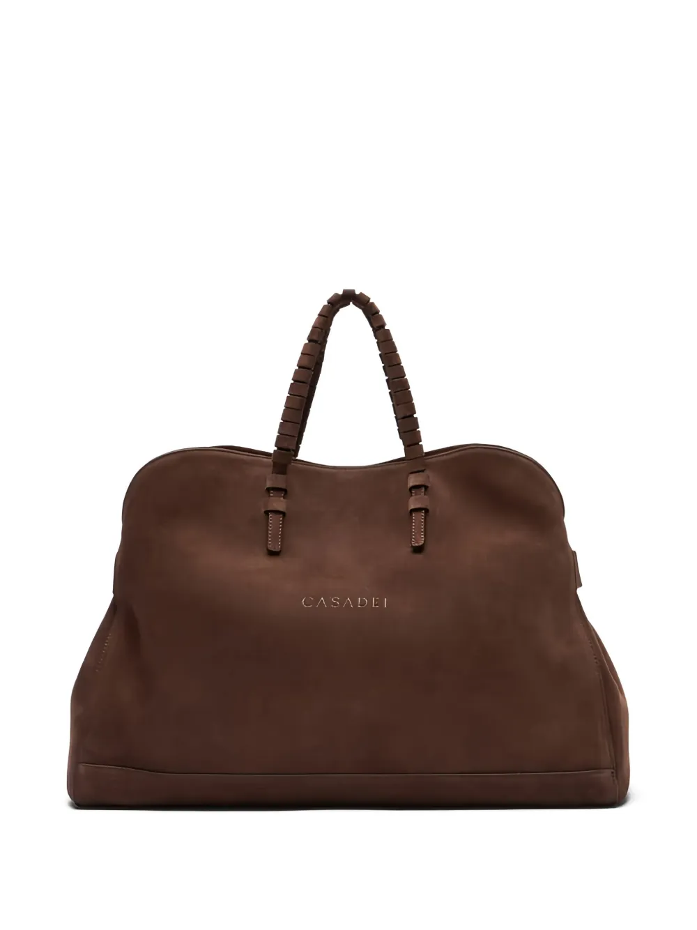 Casadei Stylish Suede Shoulder Bags With Top Handle In Brown
