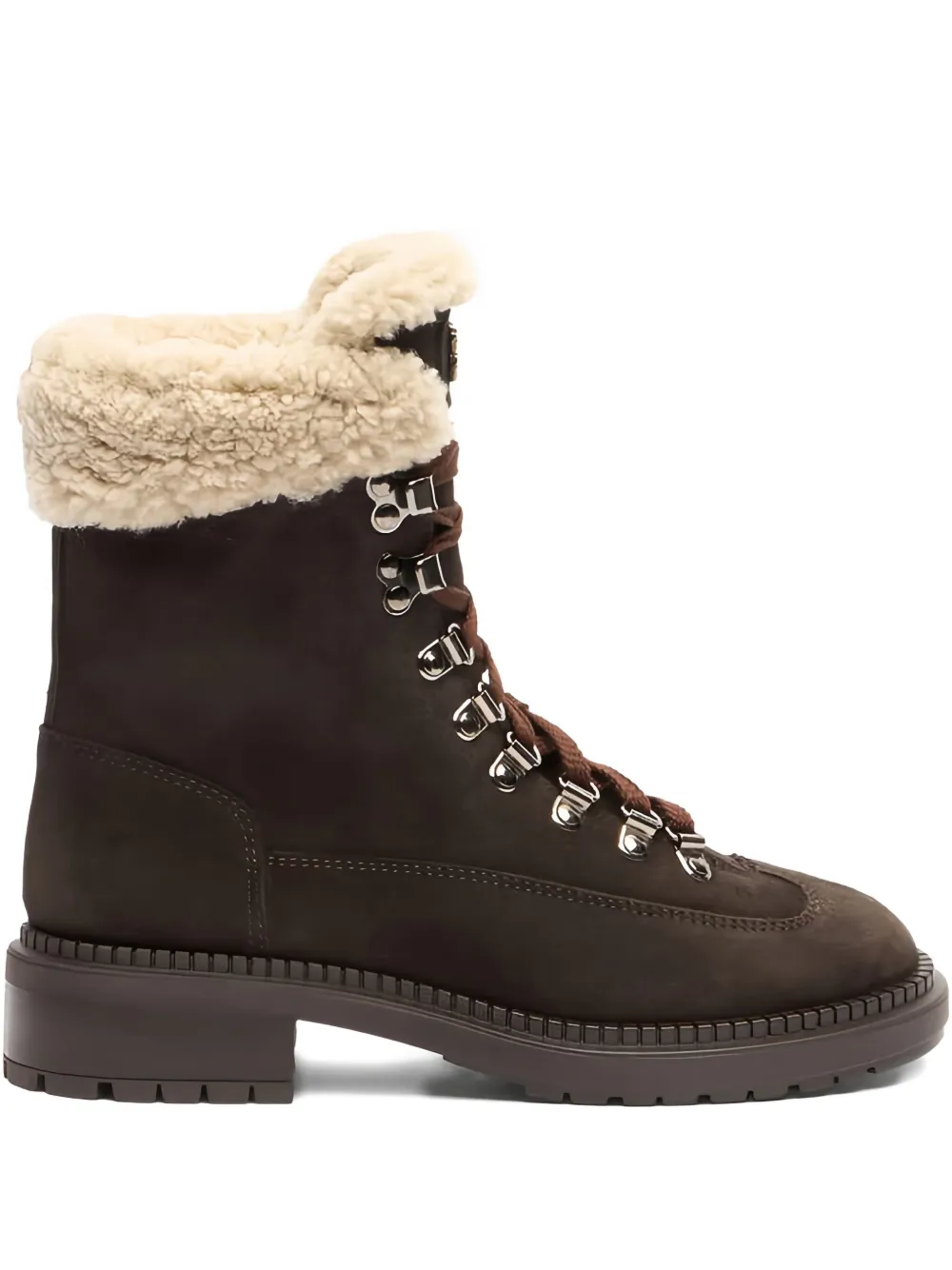 Casadei lace-up shearling boots | Brown | Image 1