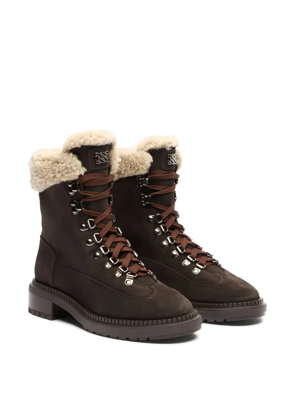 Casadei lace-up shearling boots | Ankle Boots | Image 2