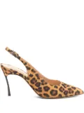 Casadei leopard-print slingback pumps - Brown