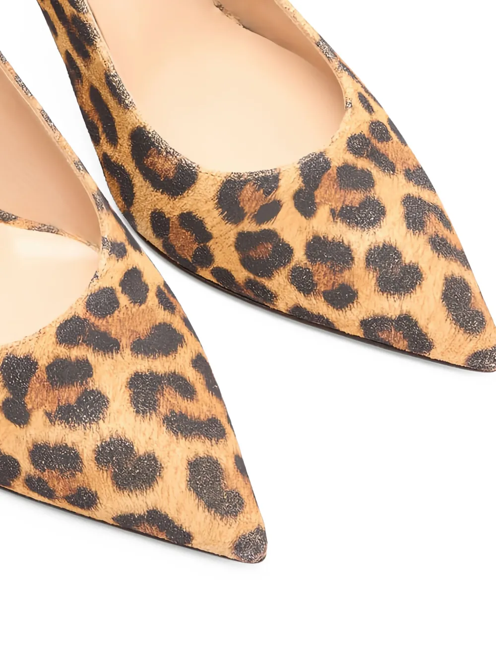Casadei leopard-print slingback pumps Brown