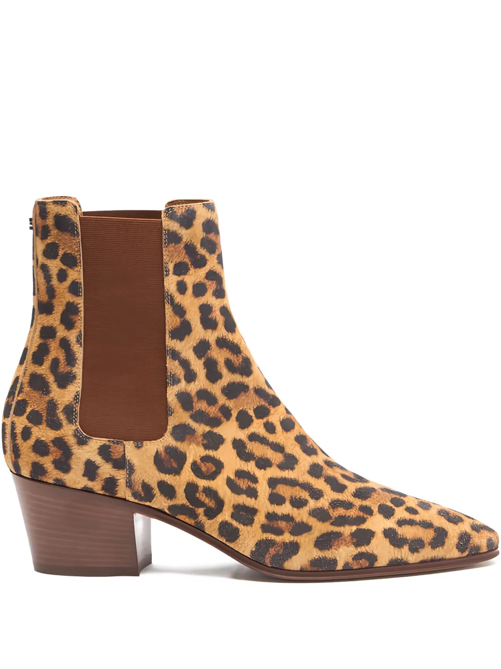 Casadei 50mm leopard-print block-heel ankle boots Brown