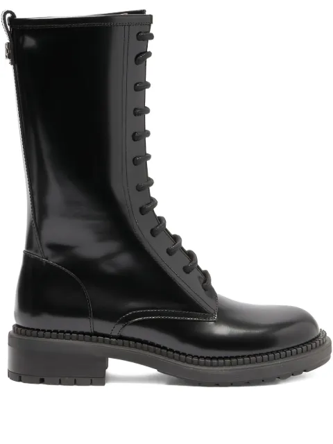 Casadei 30mm Wizzard lace-up leather boots
