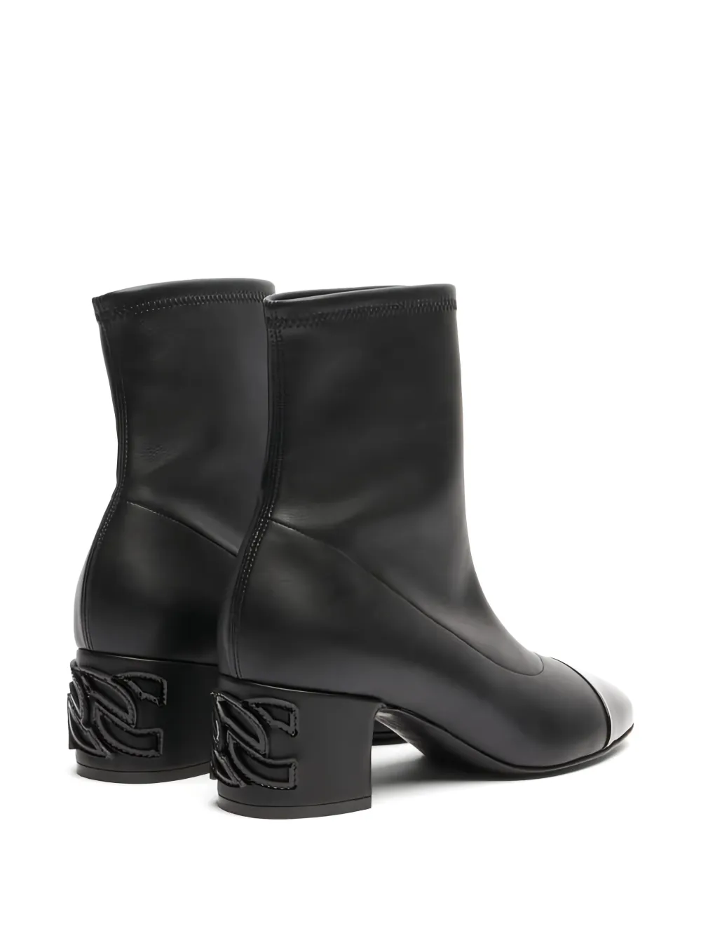 Casadei 50mm leather ankle boots Black