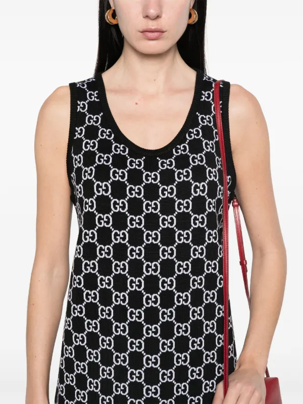 Gucci GG ノースリーブ ミニドレス | ブラック | FARFETCH JP