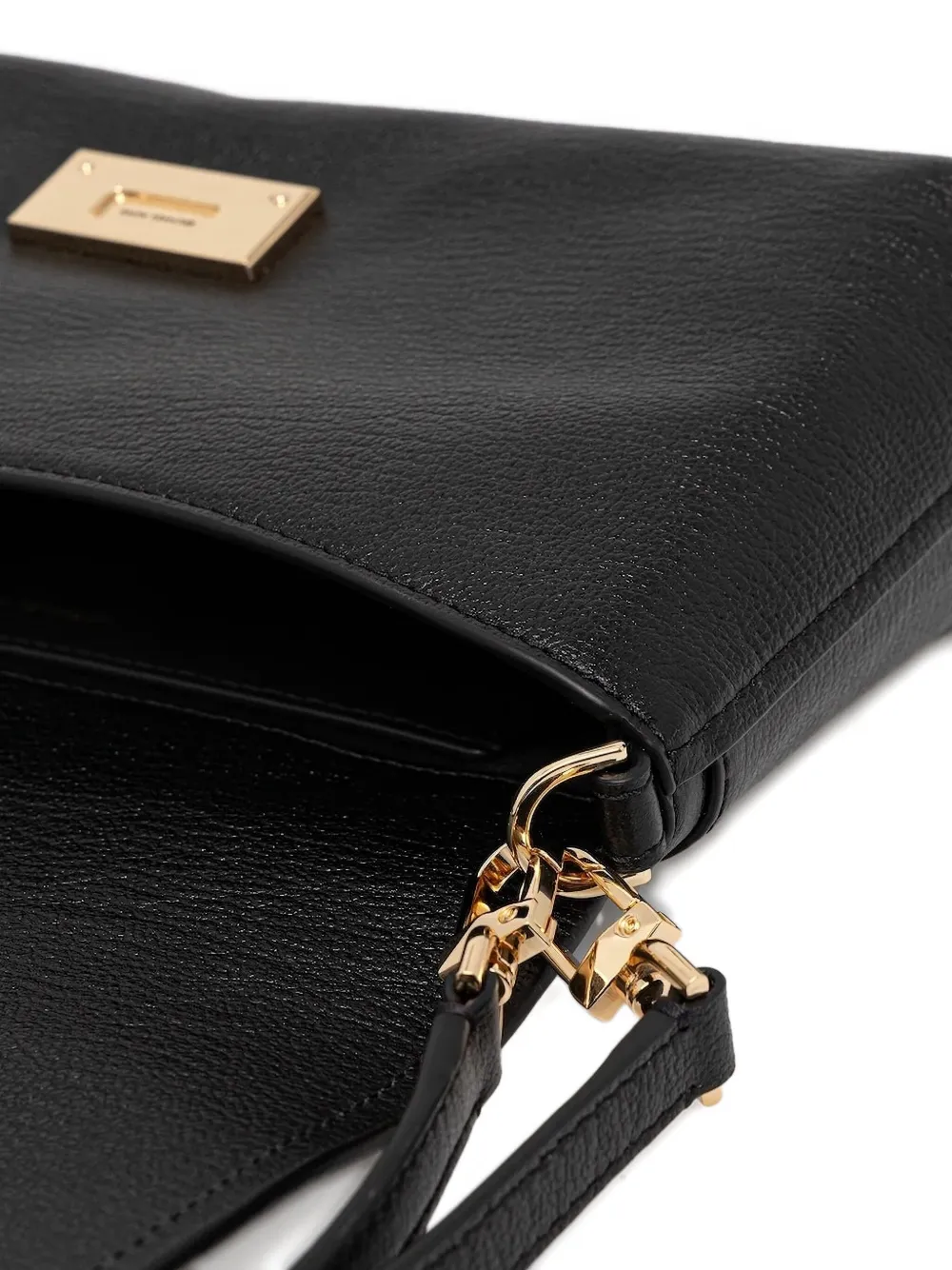 Michael Kors Addie medium leren schoudertas met omslag Zwart
