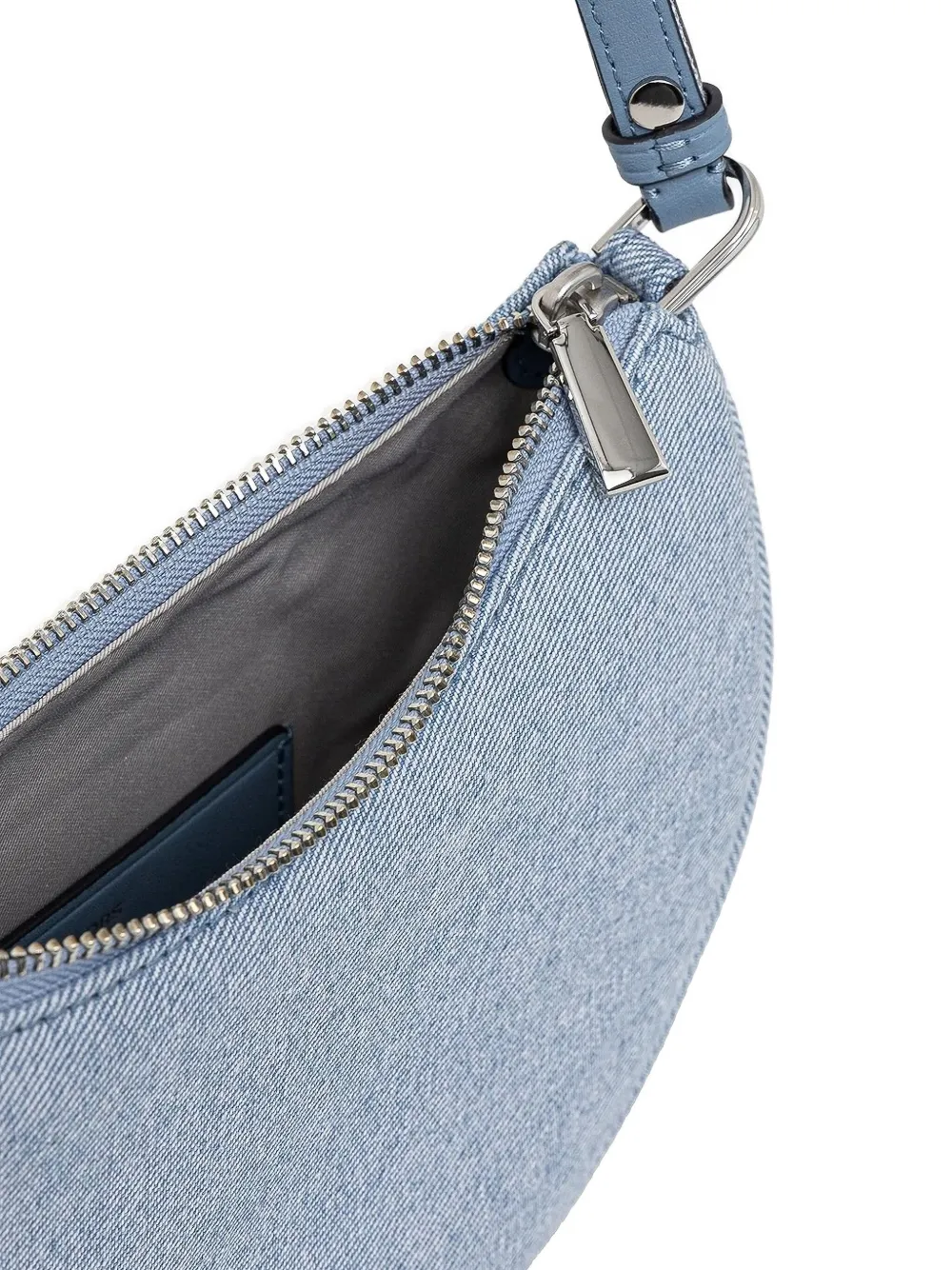Michael Kors Denim halvemaanvormige shopper Blauw