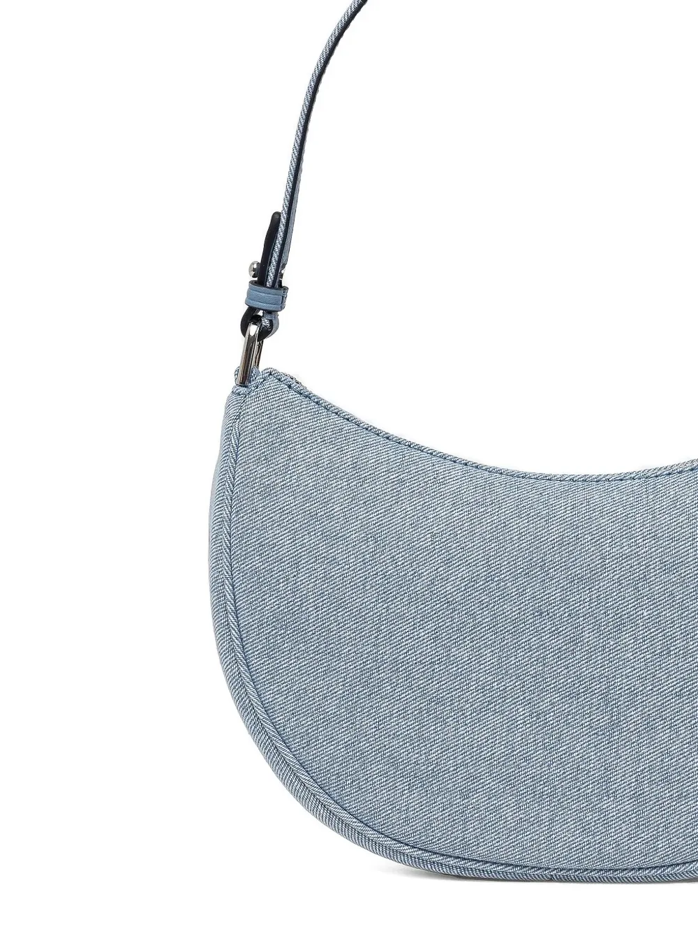 Michael Kors Denim halvemaanvormige shopper Blauw