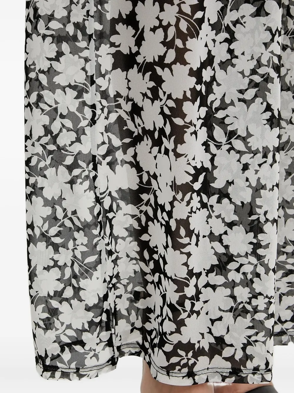 Michael Michael Kors Floral-print Trousers In Black