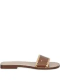 Michael Michael Kors leather braided flat sandals - Brown