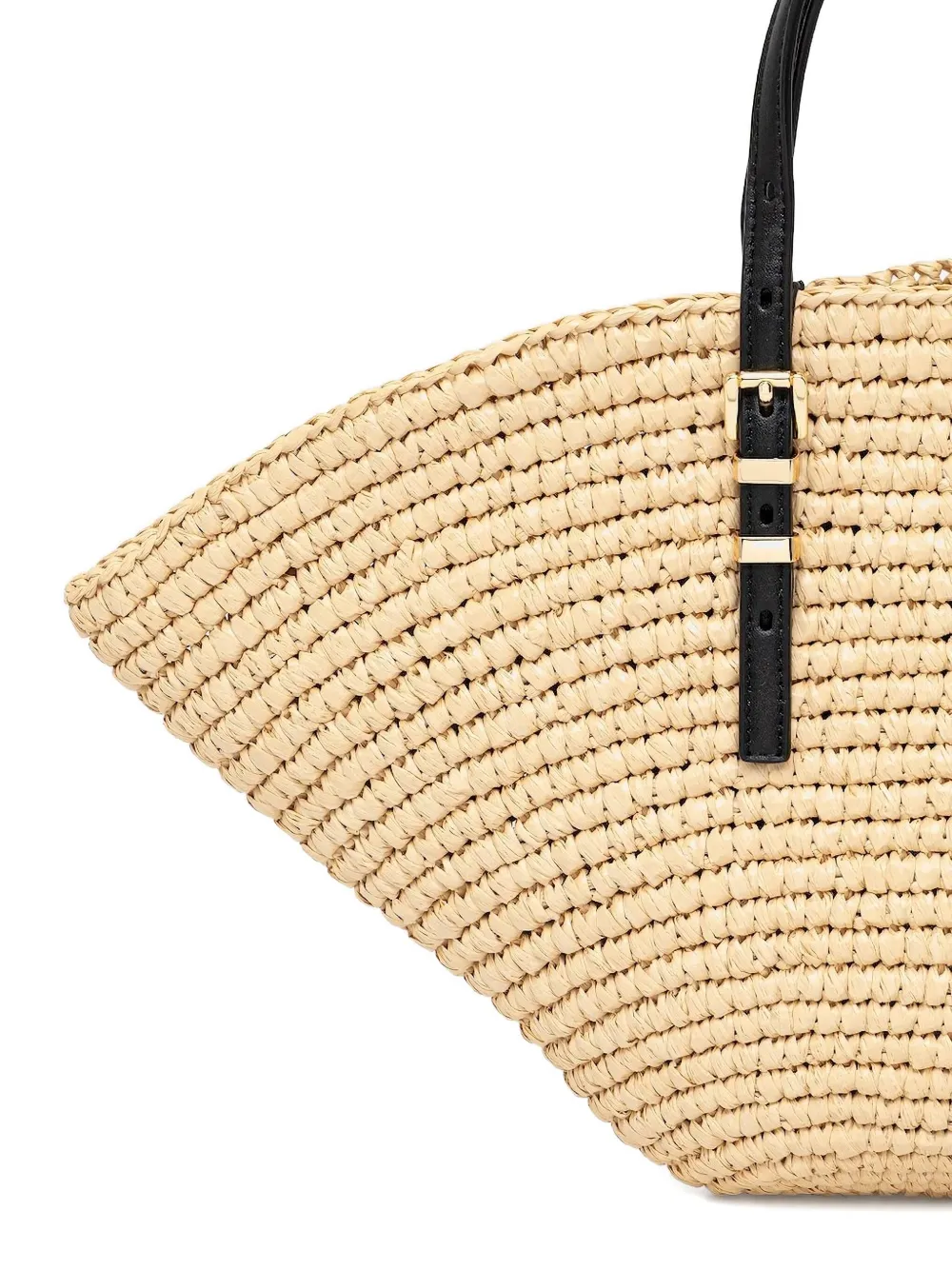 Michael Michael Kors Small Isa Hand-knit Straw Tote Bag In Neutral