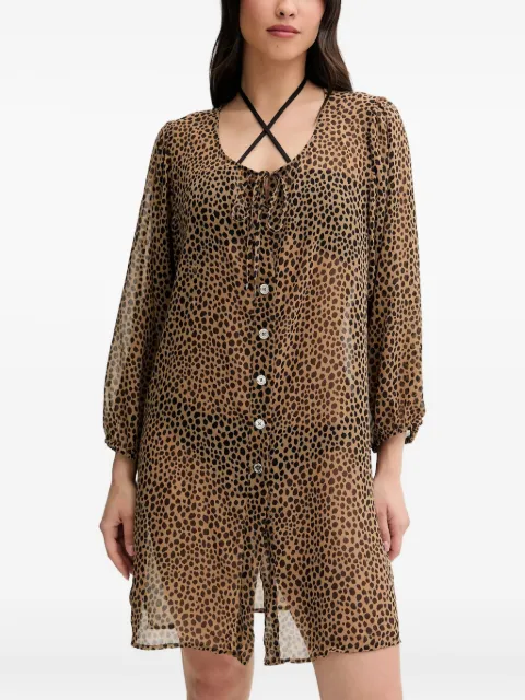 Michael Michael Kors leopard-print button blouse