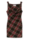 Vivienne Westwood plaid cowl-neck dress - Red