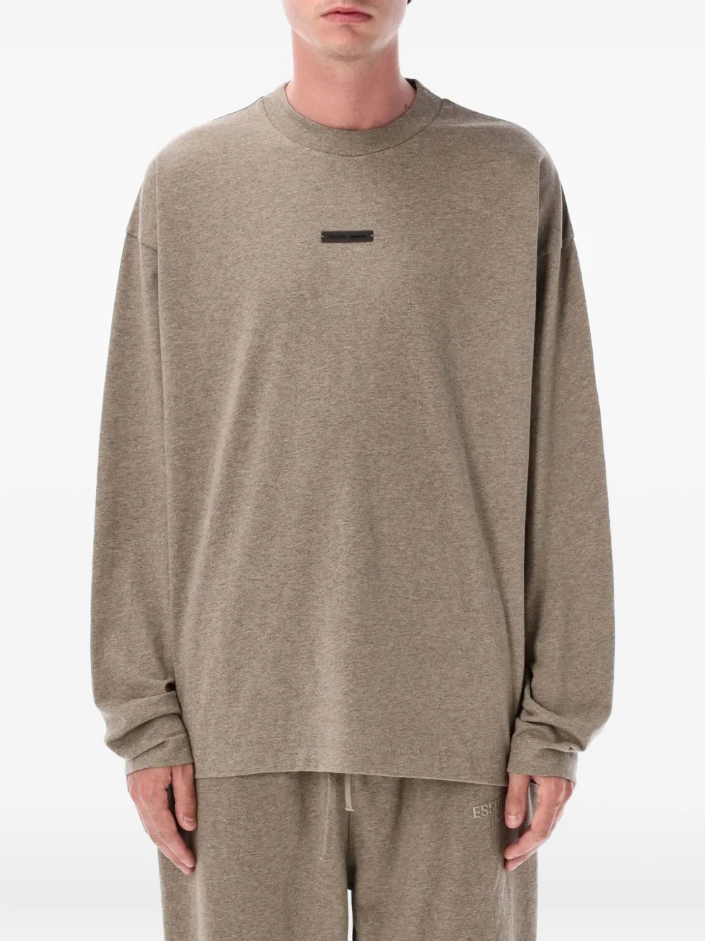 FEAR OF GOD ESSENTIALS long-sleeve T-shirt Bruin