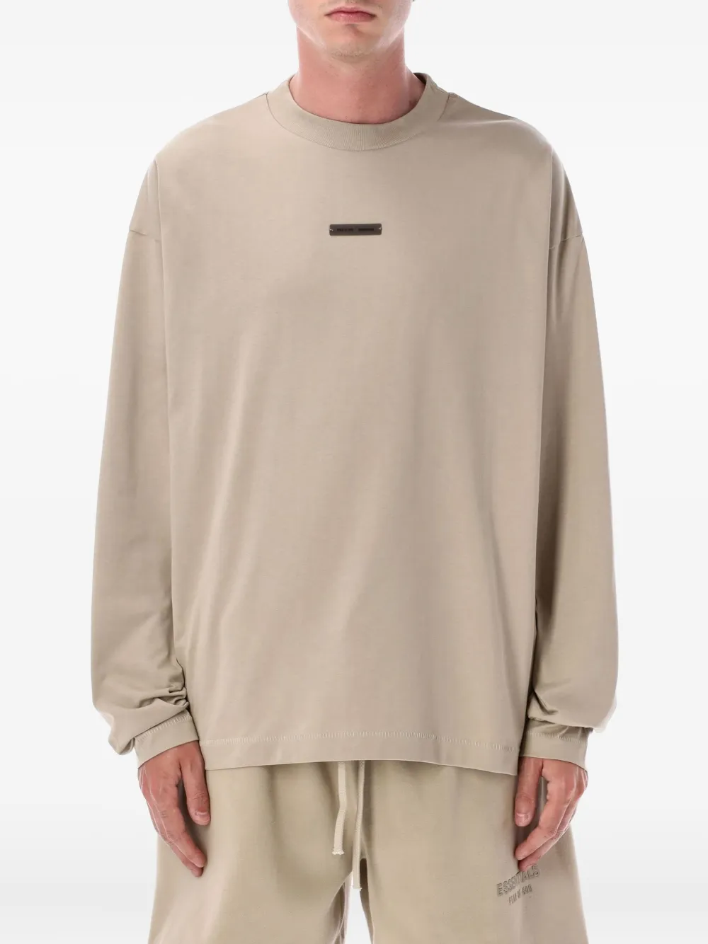 FEAR OF GOD ESSENTIALS long-sleeve T-shirt Beige