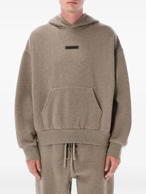 FEAR OF GOD ESSENTIALS logo-appliqué fleece hoodie
