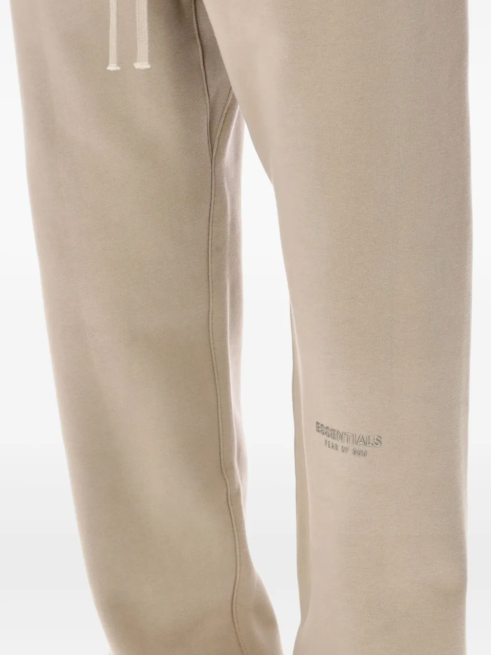 FEAR OF GOD ESSENTIALS drawstring fleece track pants Beige