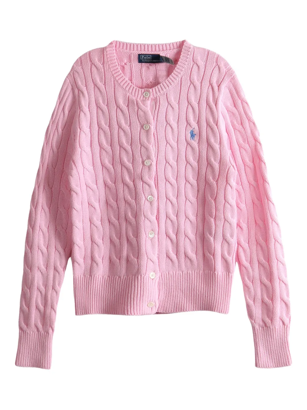 Polo Ralph Lauren cable-knit cardigan Roze