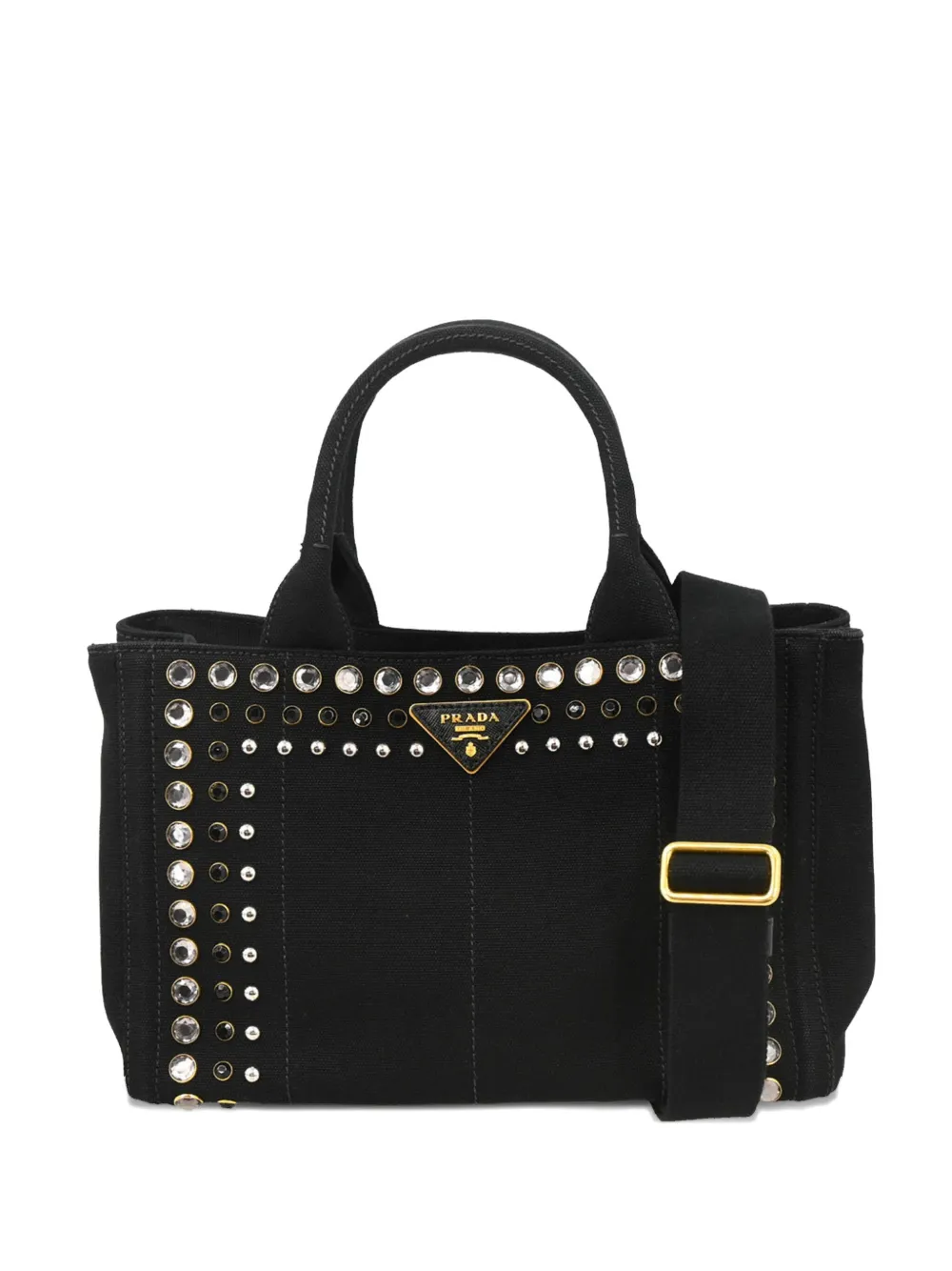 Prada Pre-Owned 2010s Canapa tote bag | Black | Image 1