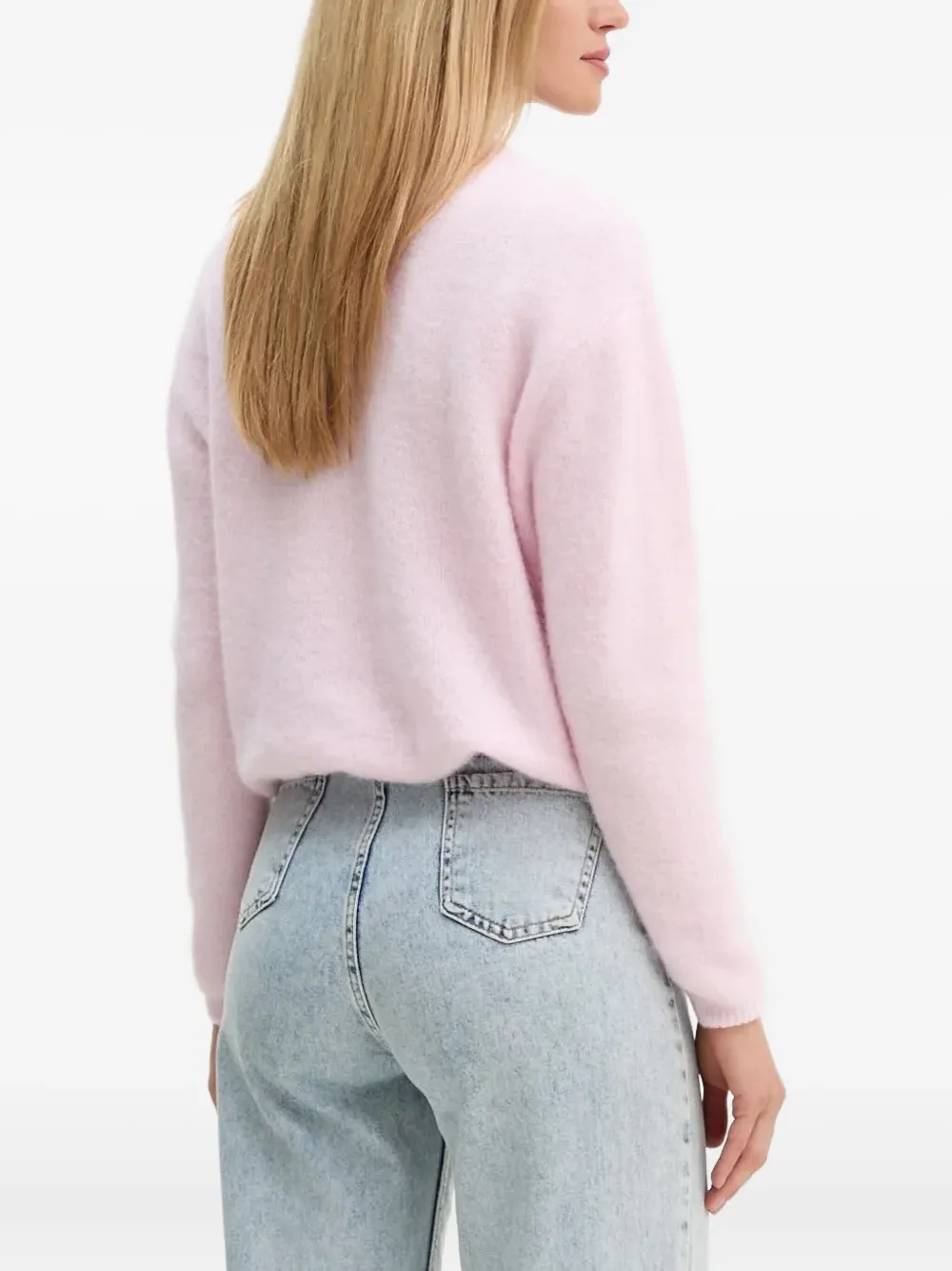 American Vintage Vest met knopen Roze