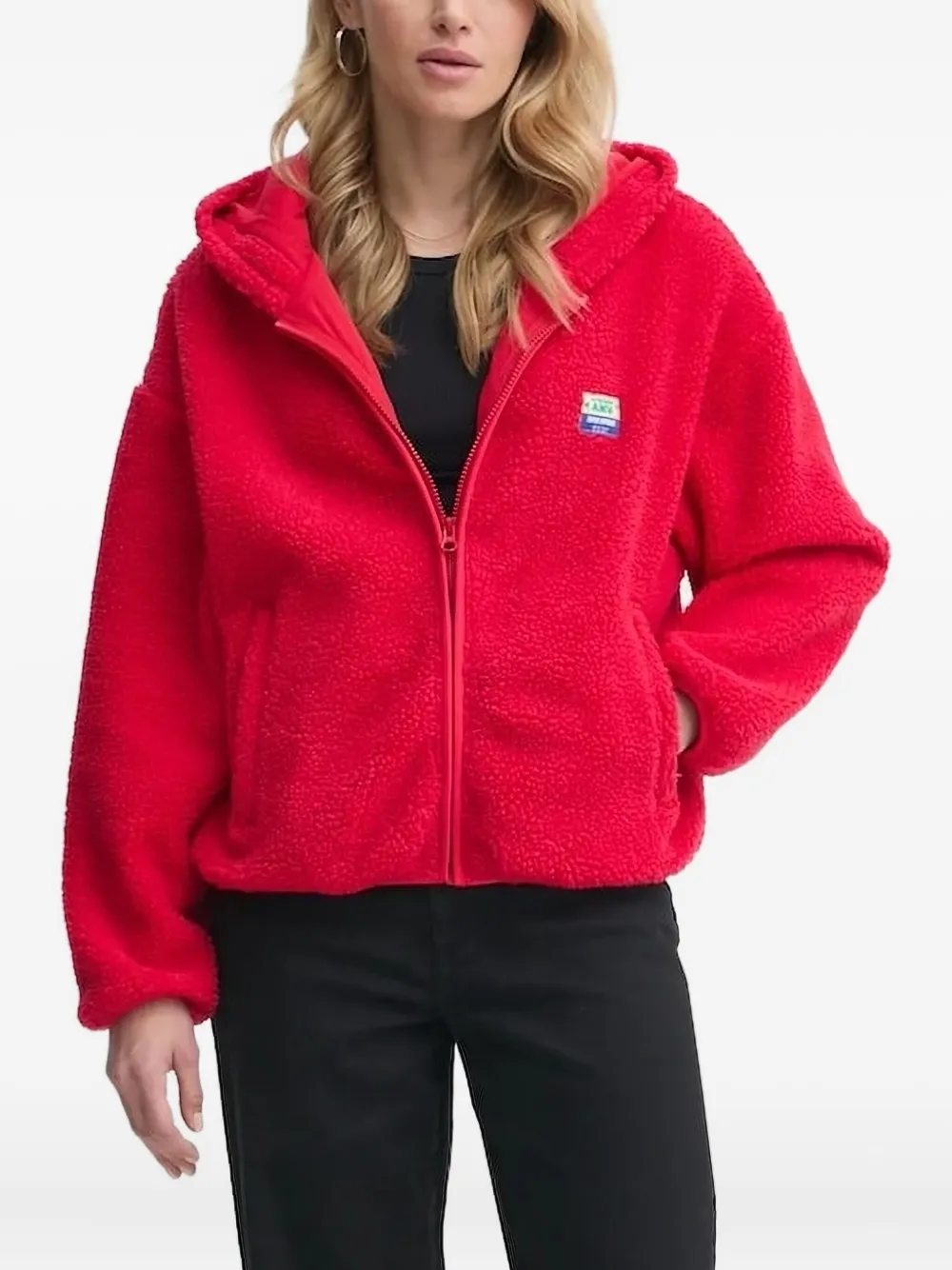 American Vintage Hoktown Zip-up Hoodie In Red