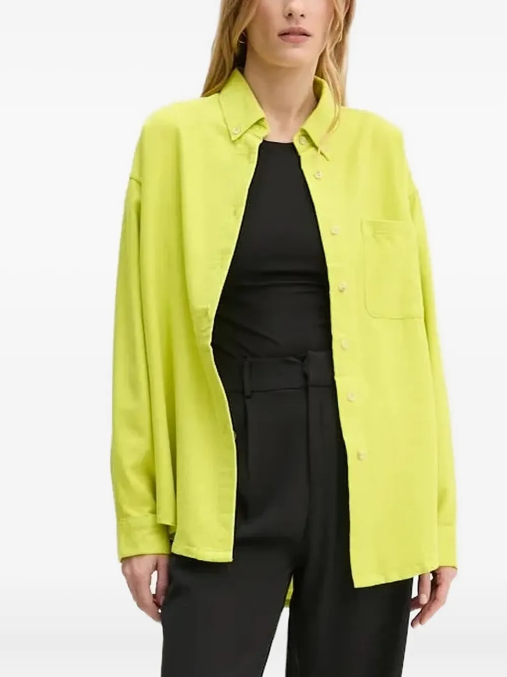 American Vintage Button-down blouse Geel