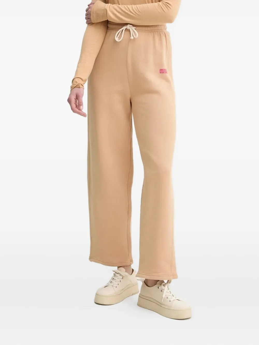 American Vintage drawstring-waist sweatpants Beige