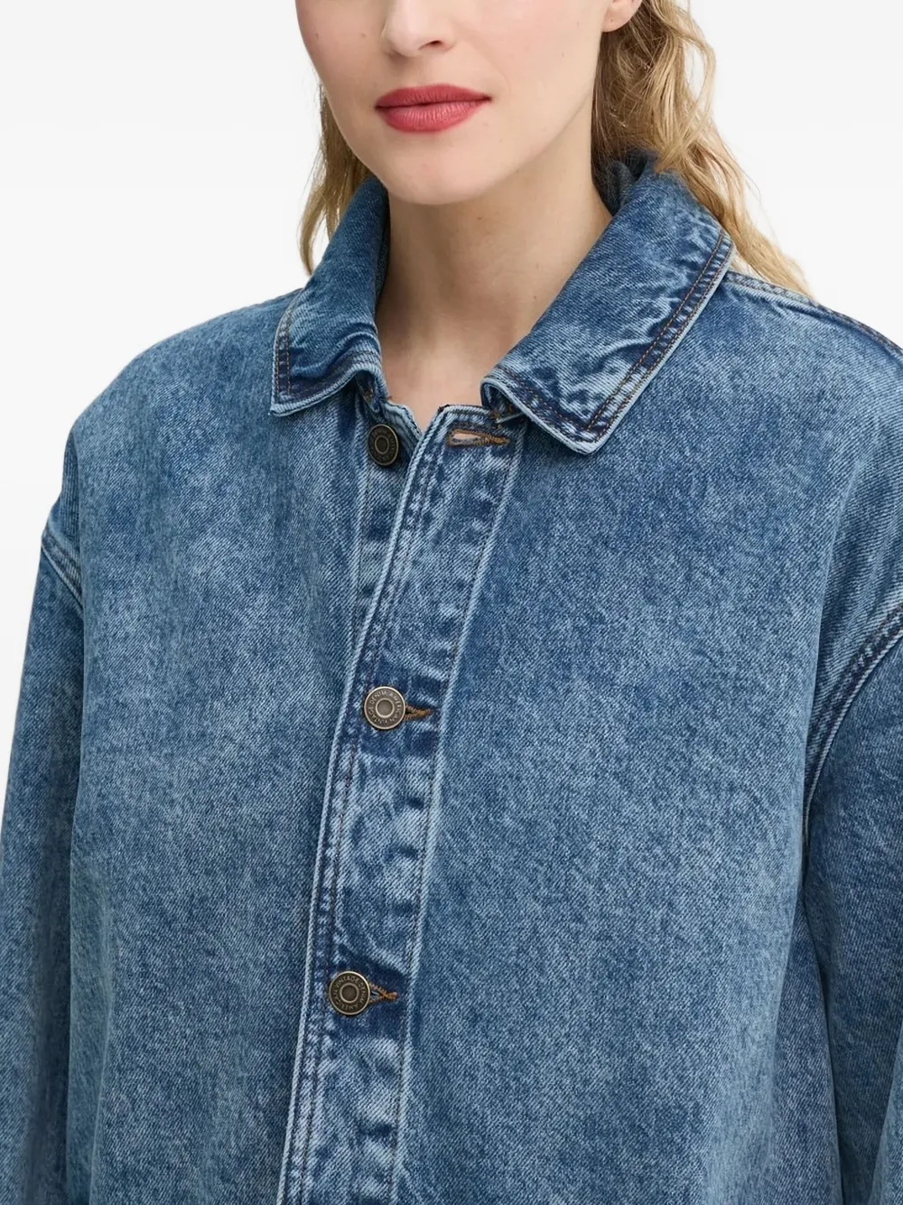 American Vintage Denim jack Blauw