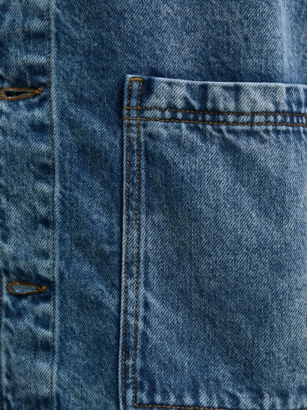 American Vintage Denim jack Blauw