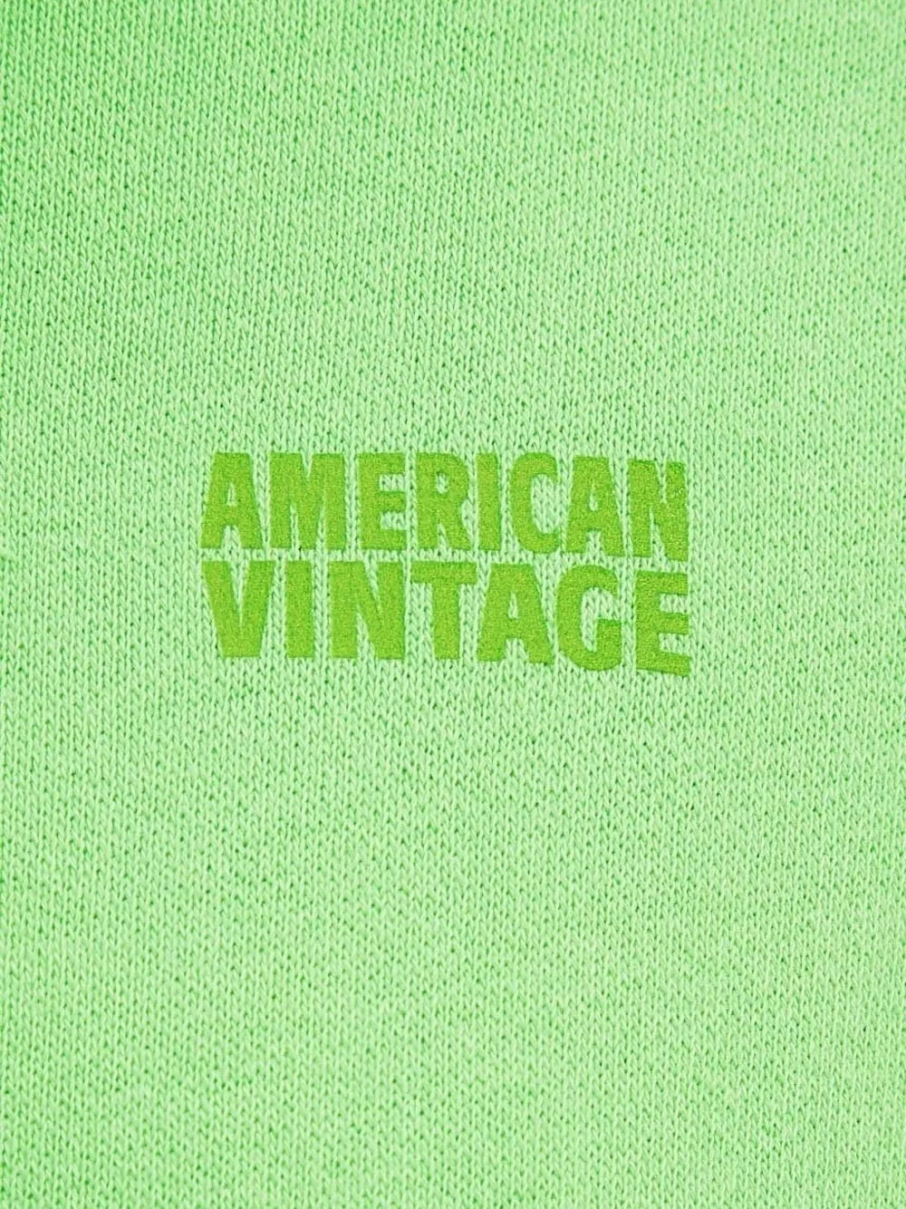 American Vintage Izubird hoodie van katoenblend Groen
