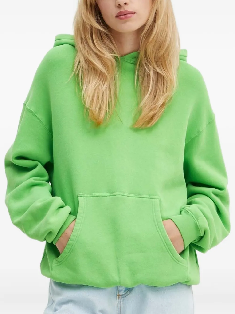 American Vintage Izubird hoodie van katoenblend Groen