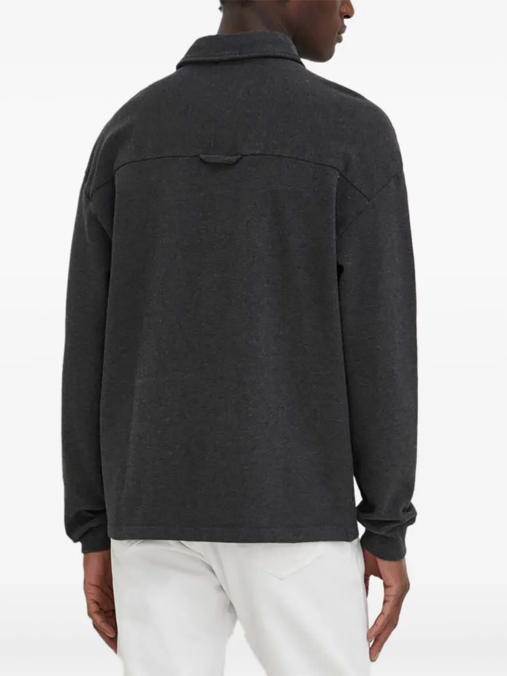 American Vintage long-sleeve button-placket polo shirt | Image 2