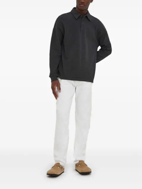 American Vintage long-sleeve button-placket polo shirt