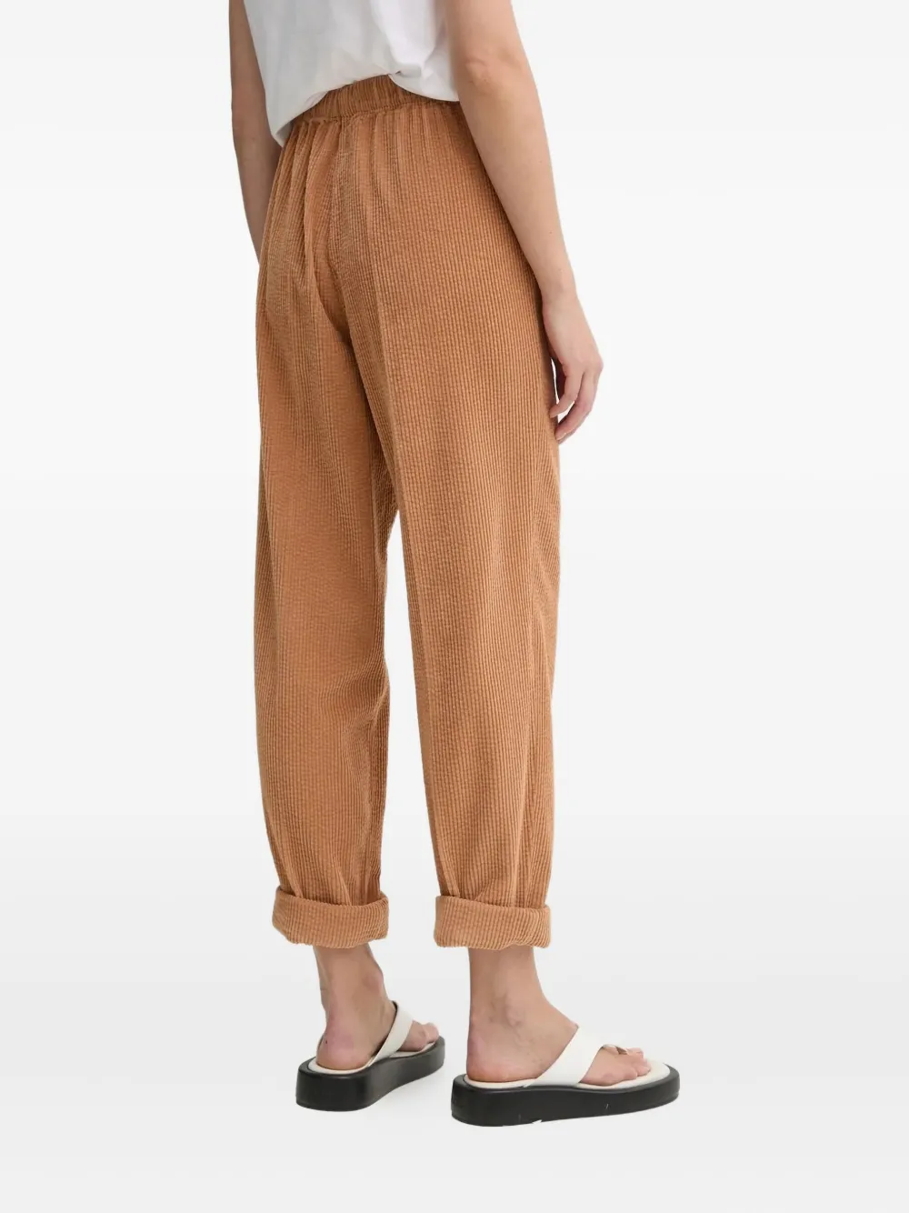 American Vintage Broek met elastische taille - Bruin