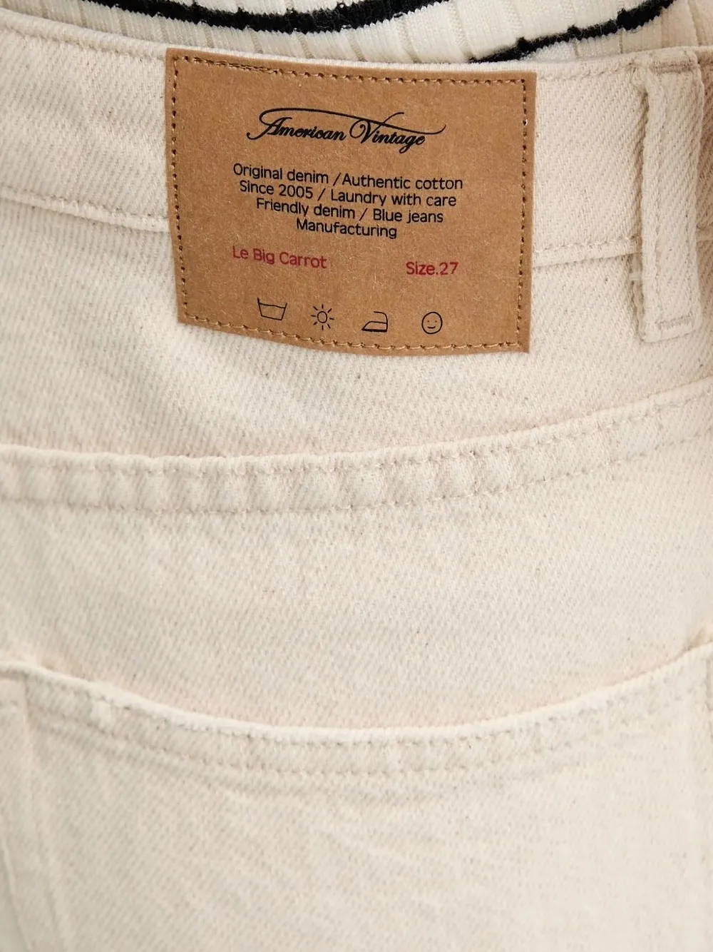 American Vintage Carrot jeans Beige