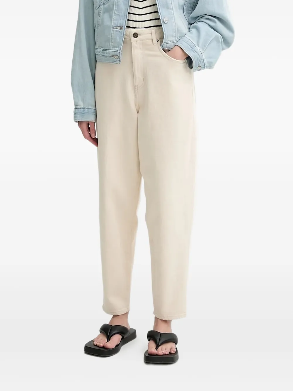 American Vintage جينز مخروطي | ألوان محايدة | Image 1