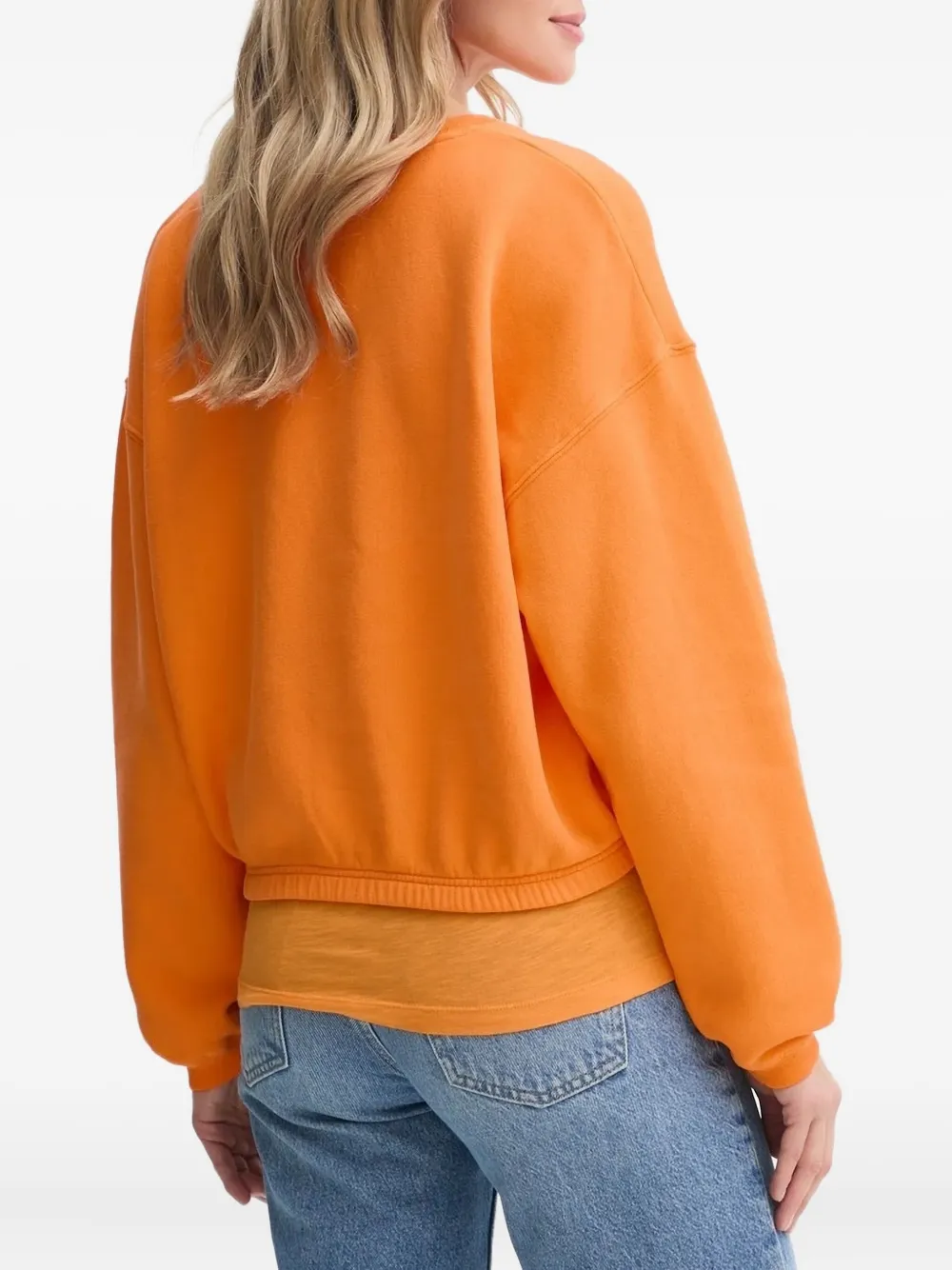 American Vintage Sweater met ronde hals Oranje