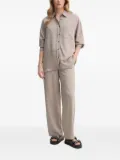 American Vintage pinstripe buttoned shirt - Neutrals