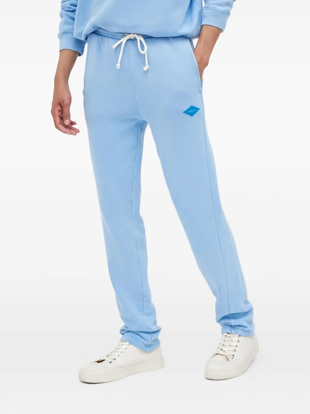 American Vintage Pantaloni sportivi con applicazione - Blu