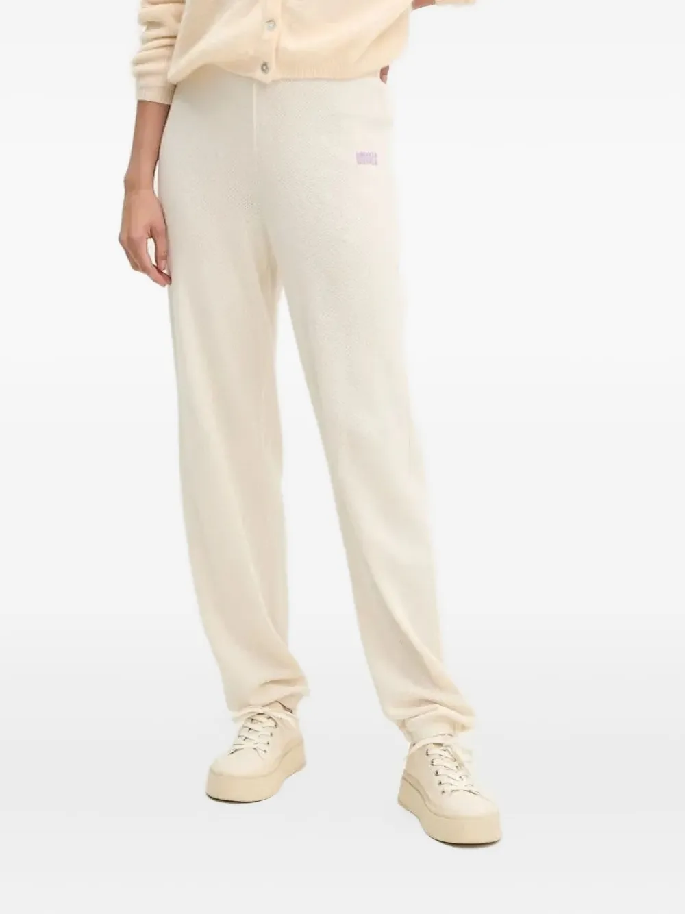 American Vintage open-knit track pants | Neutrals | Image 1